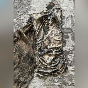 Roberto Cavalli  PYTHON PRINT DRESS